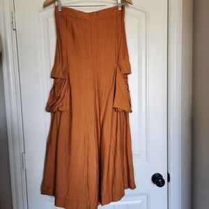 Anthropologie Sunday In Brooklyn Rust Orange Cargo Harem Pants XS